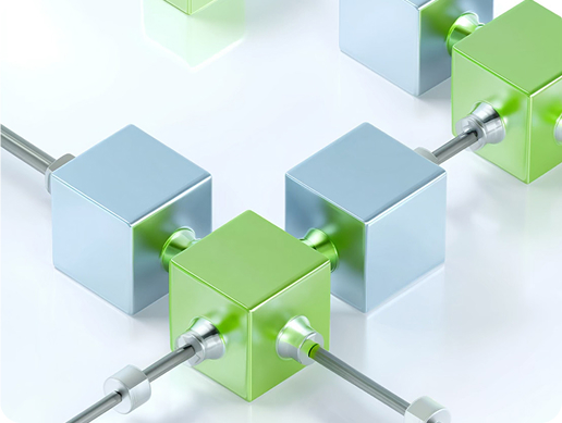Connected digital blocks